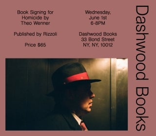 Theo Wenner book signing for Homicide