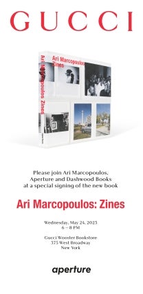 Ari Marcopoulos book signing for Zines at Gucci Wooster