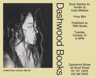 Carla Williams book signing for Tender