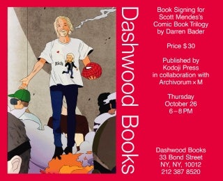 Darren Bader book signing for the Scott Mendes’s Comic Book Trilogy