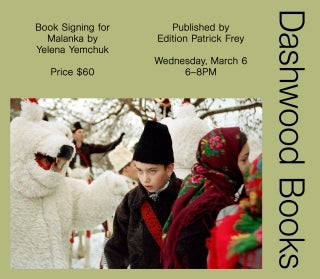 Yelena Yemchuk book signing for Malanka