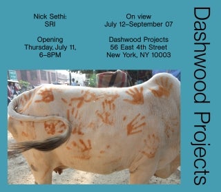 Nick Sethi opening for SRI at Dashwood Projects