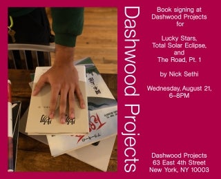 Nick Sethi book signing at Dashwood Projects for three new books