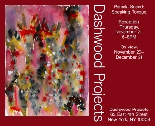 Pamela Sneed reception for Speaking Tongue at Dashwood Projects