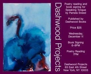Pamela Sneed poetry reading and signing for Speaking Tongue