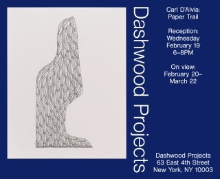 Carl D’Alvia reception for Paper Trail at Dashwood Projects