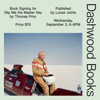 Thomas Prior book signing for Slip Me the Master Key