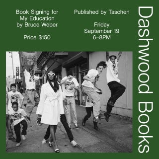 Bruce Weber book signing for My Education