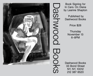 Leanne Shapton book signing for In Cars: On Diana.