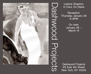 Leanne Shapton reception In Cars: On Diana at Dashwood Projects