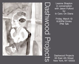 Conversation between Leanne Shapton and Jason Fulford at Dashwood Projects