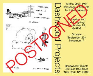 POSTPONED: Stefan Marx book signing and reception for PAD Passengers Available for Disembarkation at Dashwood Projects