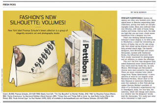 The Wall Street Journal features Dashwood Books - Proenza Schouler collaboration