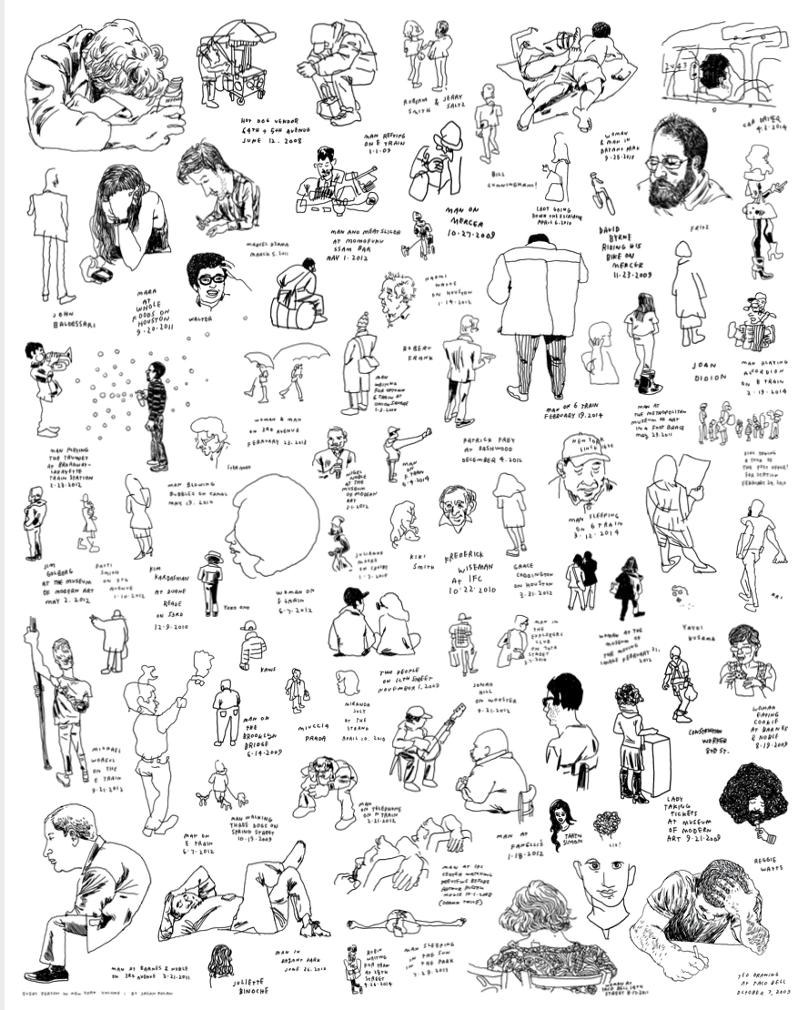 The New York Times: Jason Polan "Every Person in New York vol 2" 