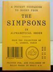 A pocket companion to books from The Simpsons in Alphabetical Order. Olivier Lebrun.