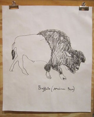Buffalo / American Bison (poster). Hugo Guinness.