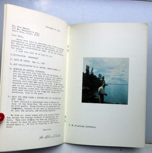 Seven Never Before Published Portraits of Edward Weston. Mike Mandel Edward Weston.