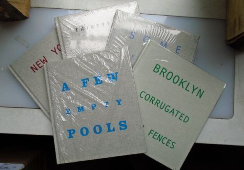 Complete set of five books: Thirty Four Basketball Courts (2010), A Few Empty Pools (2011), Some Handball Courts (2011), New York Storefront Churches (2012) and Brooklyn Corregated Iron Fences (2014). Charles Johnstone.