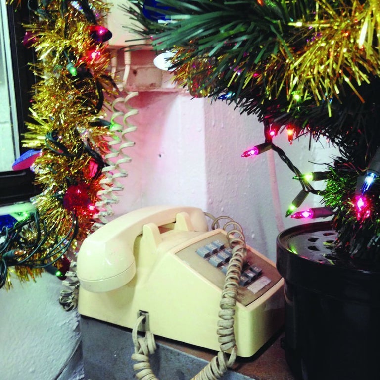 Parking Garage Christmas Decorations. Andy Spade.