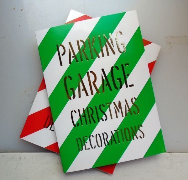 Parking Garage Christmas Decorations. Andy Spade.