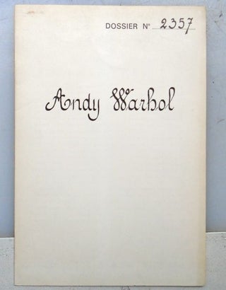Dossier No. 2357. Andy Warhol.