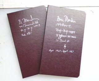 Notebook Sept. 1964–Sept 1967 and Notebook Feb. 1968–. Brice Marden.