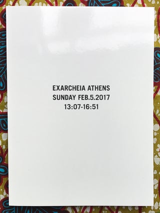 Exarcheia Athens, Sunday Feb.5.2017, 13:07-16:51. Ari Marcopoulos.
