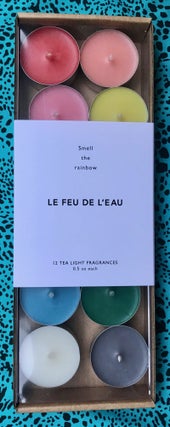 Le Feu De L'Eau Candle - set of 12 scented tea lights. Jo Strettell.