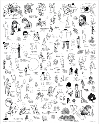 Every Person in New York (Poster). Jason Polan.