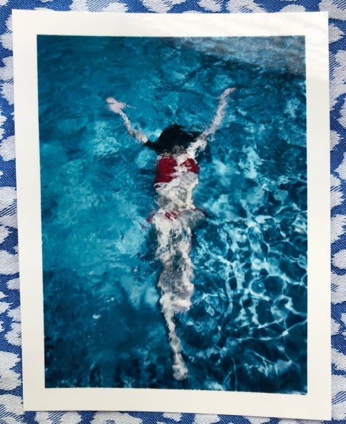 The Summerhouse Pool (print B). Lea Simone Allegria Charles Johnstone, cover illustration and model.
