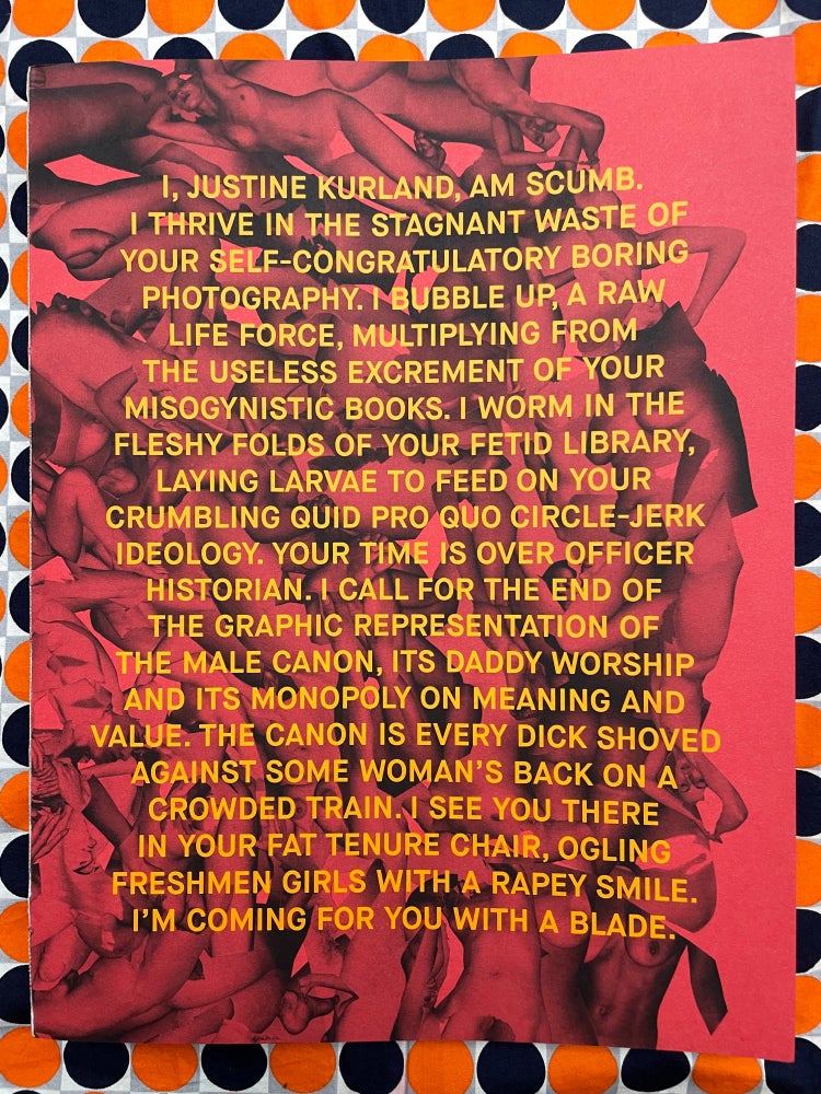 SCUMB Manifesto. Justine Kurland.
