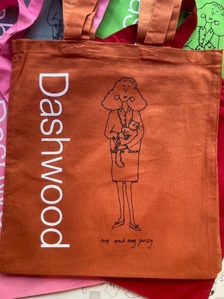 "me and my pussy" tote. Grace Coddington.