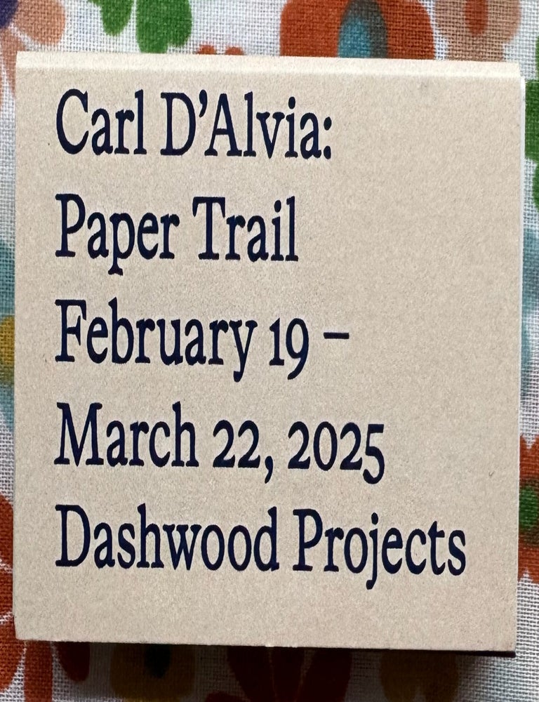 Matchbox : Paper Trail. Carl D'Alvia.