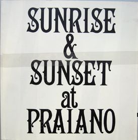 Sunrise & Sunset at Praiano. Sol Lewitt.